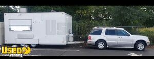 Lightweight All Aluminum 2007 8' x. 16' Mobile Kitchen Food Concession Trailer
