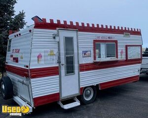 Used Ice Cream Concession Trailer/ Soft Serve Concession Trailer with Restroom