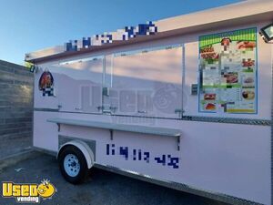 Clean and Spacious 8' x 14' Mobile Vending Unit Food Concession Trailer