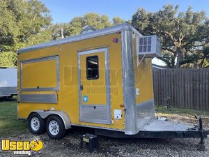 2014 - 7' x 14' Kitchen Food Concession Trailer with Pro-Fire