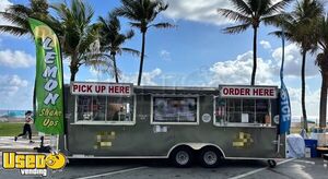 Like New 2021 8' x 24' Look Cargo Concession Food Trailer with Lift Gate Porch