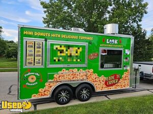 2025 8.5' x 16' Mini Donut Concession Trailer Mobile Vending Unit