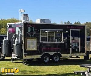 2021 8.5' x 16' Kitchen Food Concession Trailer with Pro Fire System