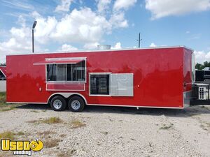 Like New - 2021 8.5' x 26' Diamond Cargo Kitchen Food Trailer with Bathroom
