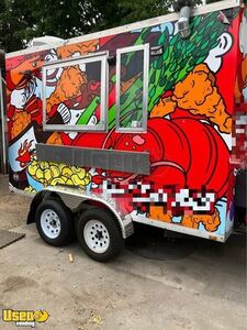 2015 7' x 14' Kitchen Food Concession Trailer with Pro-Fire Suppression