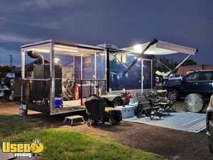 Like New - 2023 8.5' x 20' Barbecue Food Trailer with 8' Porch | Concession Trailer