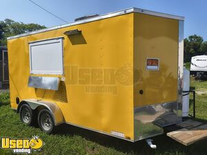 Turnkey - 2024 7' x 14' Kitchen Food Concession Trailer with Fire Suppression System