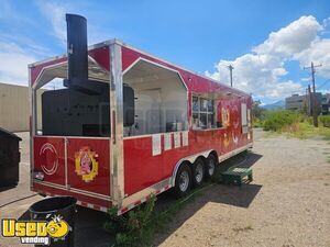 Versatile - 2023 8.5' x 32' Barbecue Food Concession Trailer with Porch