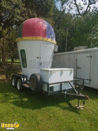8' x 14' Shaved Ice Concession Trailer