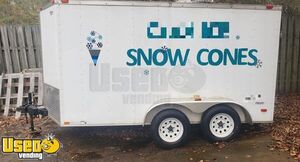 2016 - Freedom 7' x 12' Shaved Ice Concession Trailer | Snowball Trailer