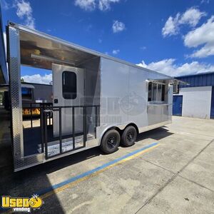 NEW - 2025 8.5' x 26' Kitchen Food Concession Trailer with Fire Suppression & Porch