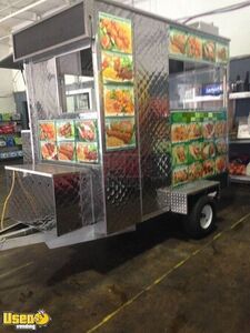 All Stainless Steel Small Used Compact Street Food Gyros Concession Trailer