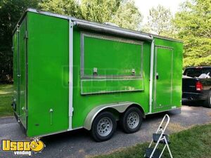 Spotless - 7 x 16 2020 Diamond Cargo V Nose Enclosed Concession Trailer