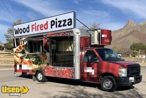 LIKE NEW 2009 Ford E-350 Wood-Fired Pizza Truck High Capacity Mobile Pizzeria