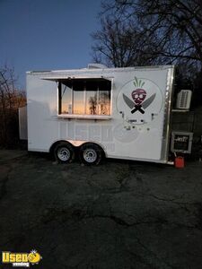 Lightly Used 2019 Rock Solid Cargo 8' x 14'  Commercial Kitchen Food Vending Trailer