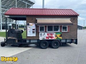 Head-Turning 2005 Custom Barbecue Food Concession Trailer with Porch