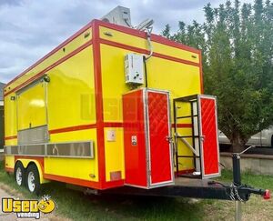 2023 8' x 16' Kitchen Food Trailer with Fire Suppression System | Concession Trailer