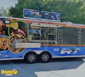 2019 Look 8.4' x 20' Barbecue Kitchen Food Concession w/ Pro Fire System and Smoker