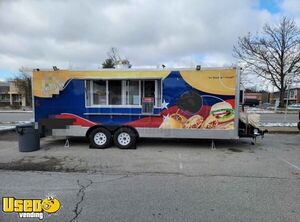 2022 24' Kitchen Food Concession Trailer with Bathroom + Pro-Fire System