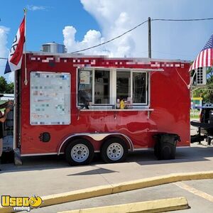 2022 7' x 14' Kitchen Food Concession Trailer with Pro-Fire System