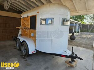 2023 5' x 8' Horse Trailer Concession Conversion Mobile Beverage Unit
