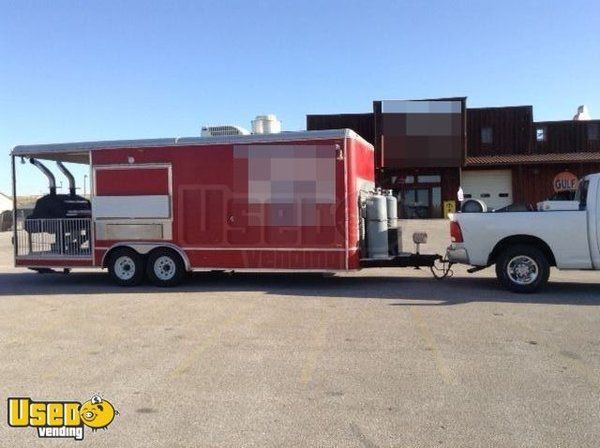 8.67' x 25' Food Concession Trailer with Porch