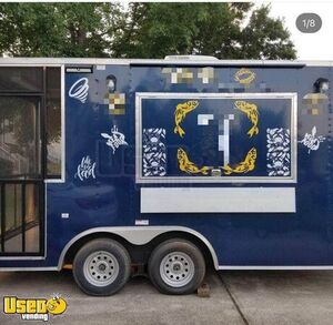 Lightly Used - 2019 - 8' x 16' Street Food Concession Trailer with Porch