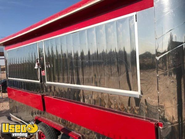Stainless Steel Lightly Used Food Concession Trailer Condition