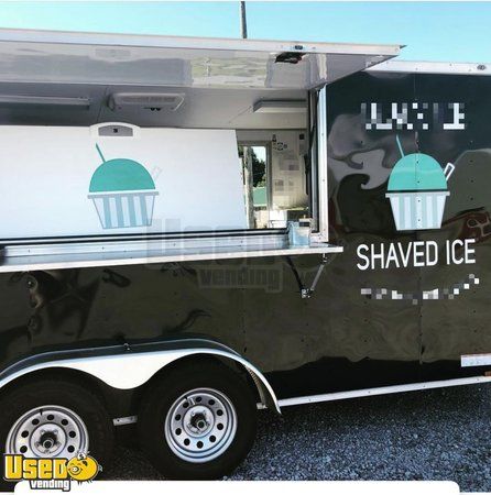 2017 - 7' x 14' Anvil Shaved Ice Concession Trailer Turnkey Snowball Business