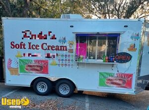 2022 - 8.5' x 16' Ice Cream and Food Concession Trailer