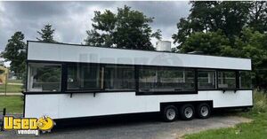 36' Double Kitchen Food Trailer Freshly Upgraded Loaded High Volume Concession Trailer