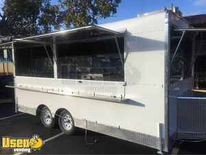 7' x 17' Used Mobile Kitchen / Street Food Vending Concession Trailer