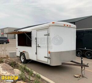 2005 6' x 12' Empty Mobile Concession Trailer with Solar System + Inverter