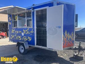 Licensed - 2021 7' x 14' Kitchen Food Concession Trailer with Pro-Fire Suppression