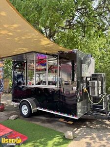 Inspected - 2021 7' x 12' Kitchen Food Concession Trailer with Pro-Fire System