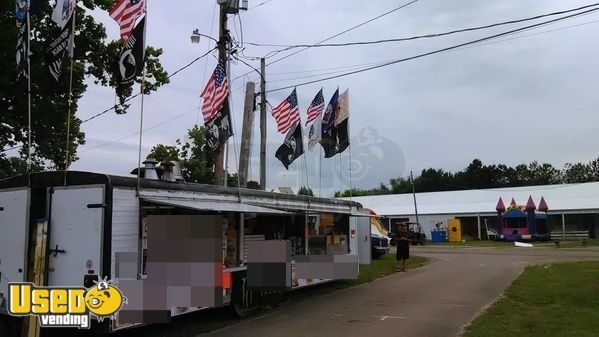 Ready to Go 8' x 32' Pace America Mobile Kitchen Food Concession Trailer