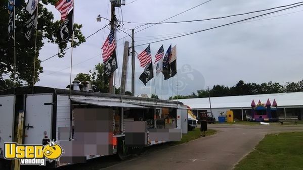 Ready to Go 8' x 32' Pace America Mobile Kitchen Food Concession Trailer