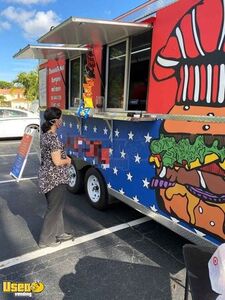 2020 8' x 16' Concession Food Trailer  Mobile Kitchen Unit w/ Truck