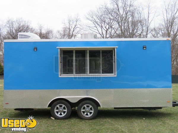 NEW 2017 - 8' x 18' Mobile Kitchen Food Concession Trailer
