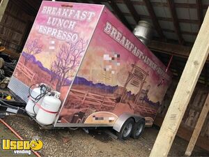 2015 8' x 16' Kitchen Food Concession Trailer with Pro Fire Suppression