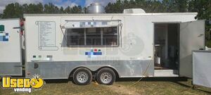 Ready to Serve Used V-Nose Mobile Food Concession Trailer w/ Pro Fire Suppression
