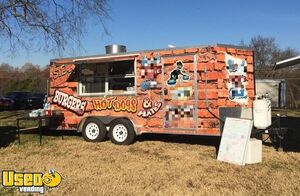 Nicely-Equipped 2016 - 7' x 16' Mobile Kitchen Food Trailer