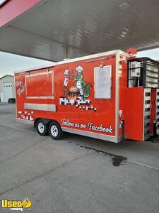2021 8' x 16' Kitchen Food Concession Trailer with Fire Suppression System