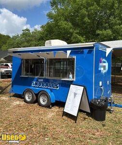 Like New - 2025 6' x 14' SnoPro Shaved Ice Trailer Snowball Concession Unit
