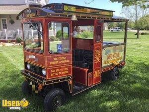 Custom Cushman Truckster Circus Style Snow Cone Trolley Mini Truck