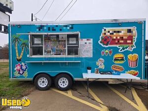 2025 8' x 16' Kitchen Food Concession Trailer with Pro-Fire System