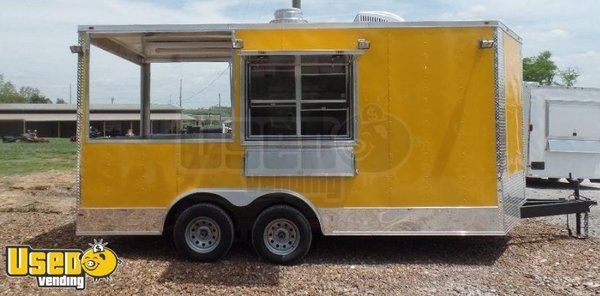 2018 - 8.5' x 16' Food Concession Trailer with Porch