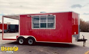 Turnkey Ready 8.5' x 20' Barbecue Concession Trailer with Porch/Mobile BBQ Pit