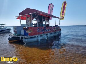 Complete and Ready to Work Great American Concession Pontoon Food Boat