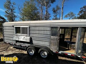 8' x 20' Food Concession Trailer with Porch | Mobile Food Unit